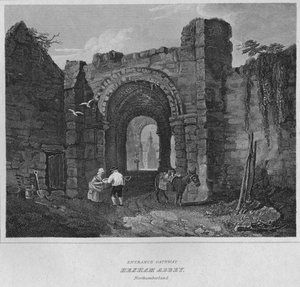 بوابة المدخل - دير هيكسهام ، نورثمبرلاند ، 1814 بواسطة جون جريج