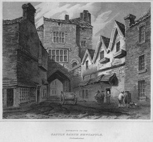 مدخل القلعة Garth Newcastle ، نورثمبرلاند ، 1814 بواسطة جون جريج