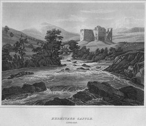 قلعة الأرميتاج. Liddisdale ، 1814 بواسطة جون جريج