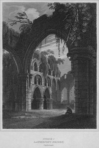 داخل Lanercost Priory ، كمبرلاند ، 1814 بواسطة جون جريج