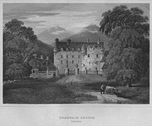 قلعة تراكير ، Peebleshire ، 1814 بواسطة جون جريج