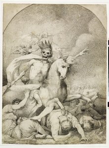 الموت على حصان شاحب ، 1775 ج (قلم وحبر أسود على ورق منسوج) بواسطة جون هاميلتون مورتيمر