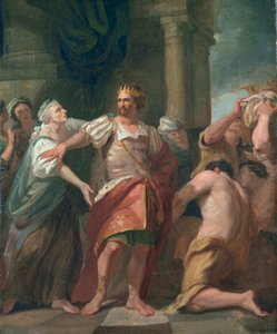 إدوارد المعترف يزيل آثار أمها ، حوالي عام 1763 (زيت على قماش)