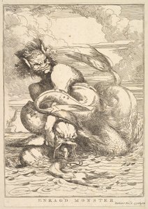 وحش Enragd من خمسة عشر Etchings مخصصة للسير جوشوا رينولدز ، 8 ديسمبر 1778.