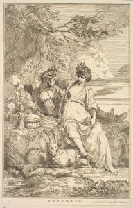 الرعوية من خمسة عشر Etchings مخصصة للسير جوشوا رينولدز ، 8 ديسمبر 1778. بواسطة جون هاميلتون مورتيمر