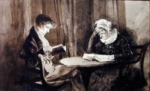 القراءة (القلم والحبر والغسيل على الورق) بواسطة جون هاردن