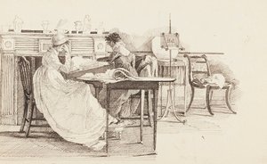 قراءة في الموقد ، 1805 بواسطة جون هاردن