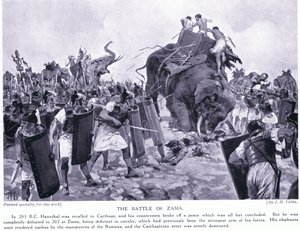 معركة زاما 203BC بواسطة جون هاريس فالدا