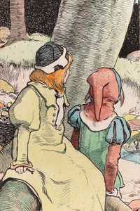 The Babes in the Wood ، حوالي عام 1900 (ألوان مائية وقلم وحبر على ورق) (التفاصيل 244428) بواسطة جون هاسال