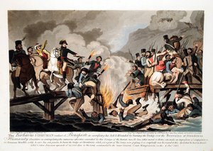 عبور الجيش الفرنسي نهر بيريزينا في نوفمبر 1812 - هاسل ، جون (1767-1825) - 1813 - أكواتينت - 41،6 × 57،6 - مجموعة خاصة
