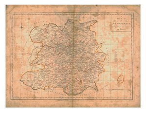 خريطة شروبشاير ، حوالي عام 1788 بواسطة جون هايوود