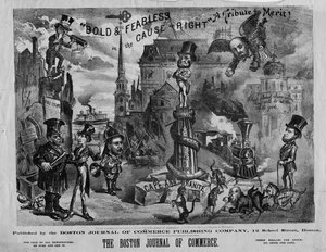 جريئة وجريئة في قضية الحق: تحية للجدارة !، نشرتها بوسطن جورنال أوف كوميرس ، 1873