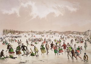 جامايكا بوند ، ويست روكسبري ، ماساتشوستس ، 1859 (الطباعة الحجرية الملونة)