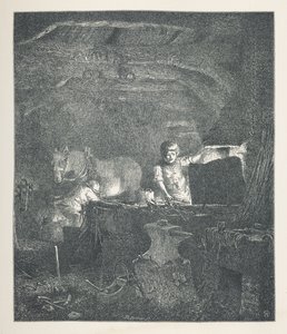 لوحة 13. حداد.  صور الطبيعة. سلسلة من ثلاثين رسمًا إيضاحيًا أصليًا رسمها جيه إتش ديل ونقشها آر. باترسون.  جون هنري ديل