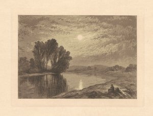 ضوء القمر على Androscoggin بواسطة جون هنري هيل