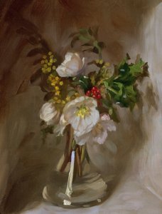 Winter Flowers (oil on board)