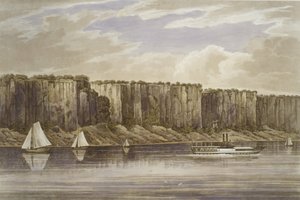 Palisades رقم 19 ، محفظة نهر هدسون ، 1823-24. بواسطة جون هيل