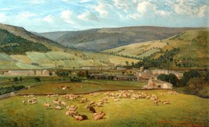 Mytholmroyd & Cragg Vale من Ewood Hall ، 1869