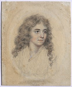 صورة لآنا ماريا وولف ، née Smart ، c. 1785.