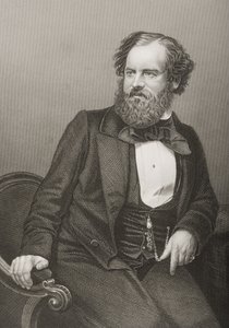 ألبرت سميث (1816--1860) محفور بواسطة DJ Pound من صورة فوتوغرافية ، من "غرفة الرسم للشخصيات البارزة ، المجلد 2" ، نُشر في لندن ، 1860 (النقش) بواسطة جون جابيز إدوين بيزلي مايال