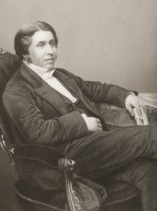 تشارلز هادون سبورجون (1834-1892) محفورة بواسطة DJ Pound من صورة فوتوغرافية ، من "غرفة الرسم للشخصيات البارزة ، المجلد 2" ، المنشورة في لندن ، 1860 بواسطة جون جابيز إدوين بيزلي مايال