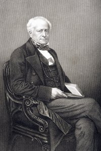 السير فيتزروي كيلي (1796-1880) منقوش بواسطة DJ Pound من صورة فوتوغرافية ، من "غرفة الرسم للشخصيات البارزة ، المجلد 2" ، نُشر في لندن ، 1860