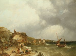 الساحل في Etaples ، 1853 بواسطة جون جيمس ويلسون