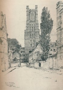برج إيلي ، من الجنوب ، 1924 بواسطة جون كيبى