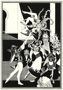 Illustration for The Story of Aladdin and the Wonderful Lamp (litho)