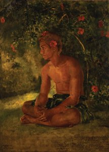 رسم ماوا ، آبيا. واحد من طاقم القارب لدينا ، 1891 بواسطة جون لا فارج أو لافارج