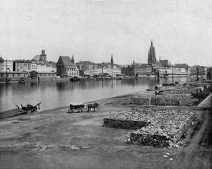 فرانكفورت على نهر Mein في ألمانيا ، ج. 1900 (b / w photo)