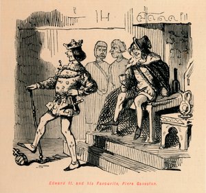 إدوارد الثاني. والمفضل لديه ، بيرس جافستون ، c1860 ، c1860 بواسطة جون ليتش