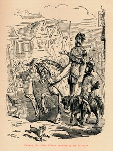 إدوارد الأمير الأسود ، إجراء سجينه ، c1860 ، c1860 بواسطة جون ليتش