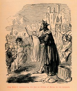 الملك إدوارد يقدم ابنه أمير ويلز لرعاياه ، c1860 ، c1860 بواسطة جون ليتش
