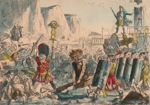هبوط يوليوس قيصر ، 1850 بواسطة جون ليتش