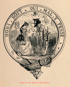 أصل وسام الرباط ، c1860 ، c1860 بواسطة جون ليتش