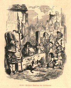 بيركين واربيك يقرأ اعترافه ، 1897. بواسطة جون ليتش