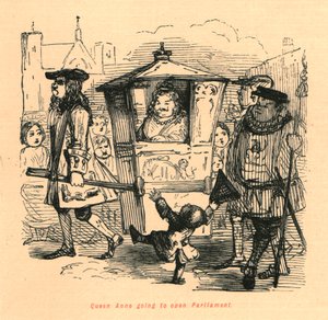 الملكة آن تفتح البرلمان ، 1897. بواسطة جون ليتش