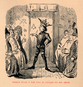 يعتقد ريتشارد أنه حان الوقت لإدارة شؤونه الخاصة ، c1860 ، c1860 بواسطة جون ليتش