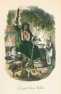 مشهد من كارول عيد الميلاد بواسطة تشارلز ديكنز 1843 بواسطة جون ليتش