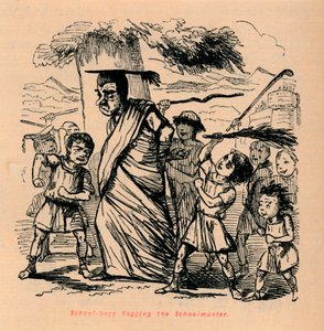 طلبة المدارس جلد مدير المدرسة ، 1852 بواسطة جون ليتش