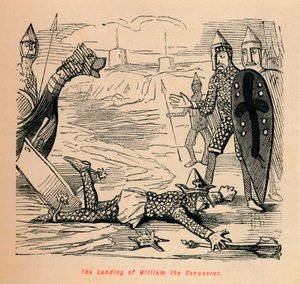 إنزال وليام الفاتح ، c1860 ، c1860 بواسطة جون ليتش