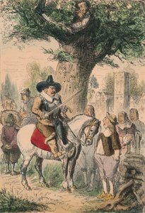 The Royal Oak ، عائلة Penderell ليس لديهم فكرة عن مكان تشارلز !!! ، 1850 بواسطة جون ليتش