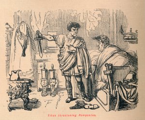 تيتوس يهدد بومبونينس ، 1852 بواسطة جون ليتش