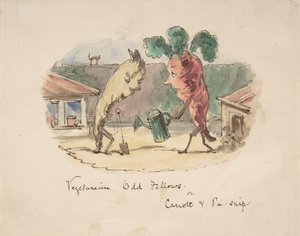 رفقاء نباتيون غريبون: أو ، Carrott and Pa-Snip ، 1837-64. بواسطة جون ليتش
