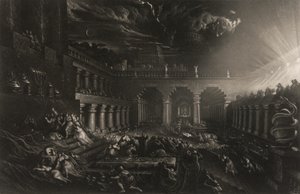 وليمة بلتشازر، من رسوم توضيحية للكتاب المقدس بواسطة John Martin