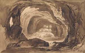 دفن سارة بواسطة John Martin