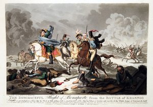 رحلة بونابرت من معركة كراسنو (كراسنوجي) 1812 - رايت ، جون ماسي (1777-1866) - 1814 - أكواتينت - 42،1 × 57،5 - مجموعة خاصة بواسطة جون ماسي رايت