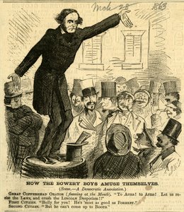 How The Bowery Boys Amuse Themselves، 1863 (نقش الخشب)