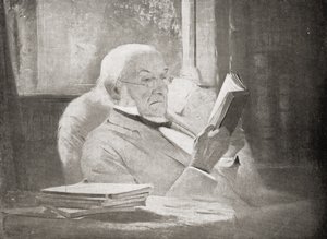 ويليام إيوارت جلادستون (1809-98) في سن الشيخوخة ، رسم توضيحي من "VRI Her Life and Empire" للماركيز من لورن بواسطة جون ماكلور هاميلتون